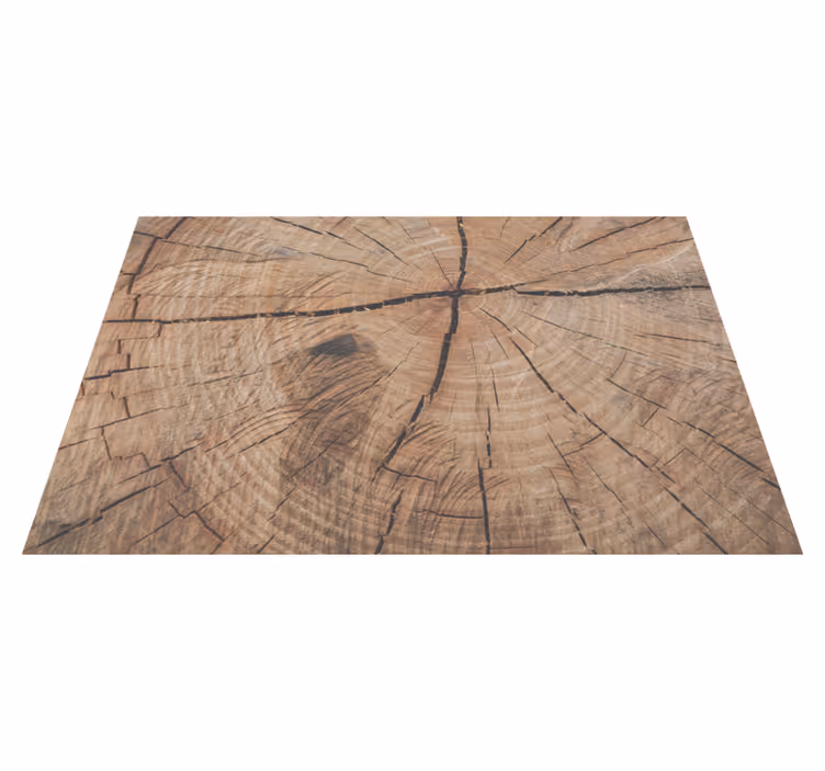 Wonderful vintage wood trunk vinyl carpet - TenStickers