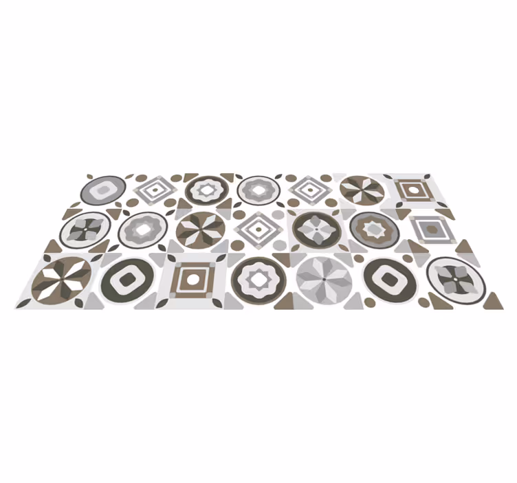 Amazing tile vinyl kitchen mat - TenStickers