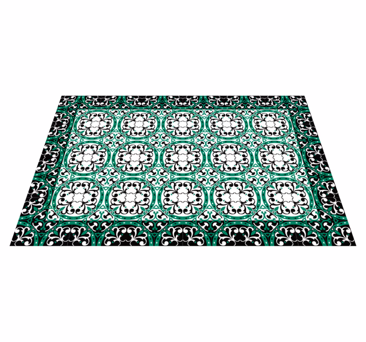 Ornate Mosaic tile vinyl carpet - TenStickers