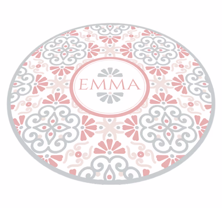 Personalized Mandala custom vinyl carpet - TenStickers