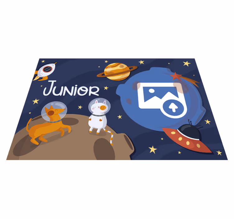 Space Themed custom vinyl carpet - TenStickers
