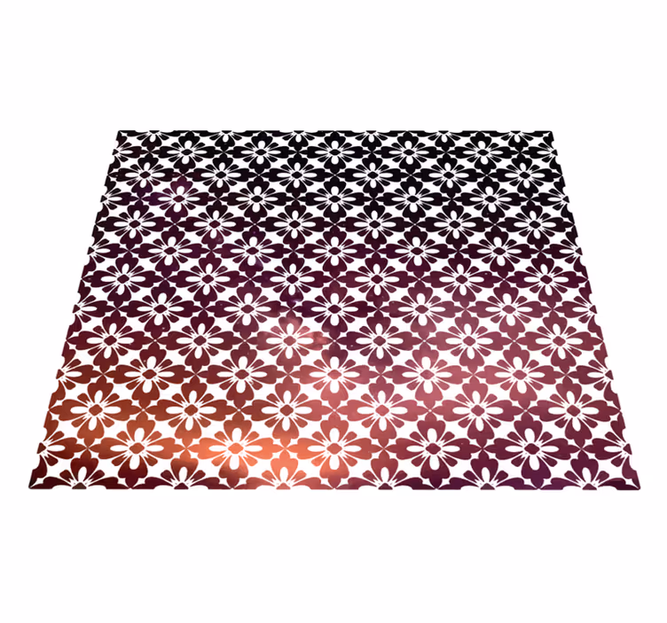 Blossom Gradient floral vinyl carpet - TenStickers