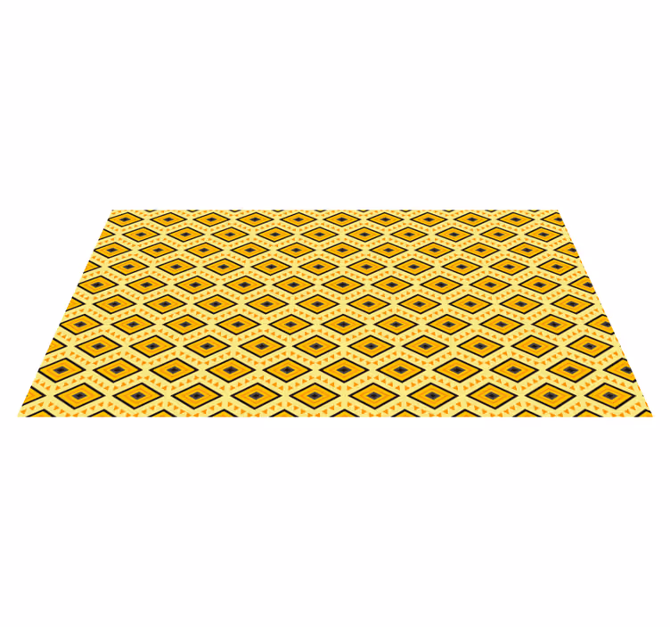 Geometric vinyl carpet with geometric squares - TenStickers