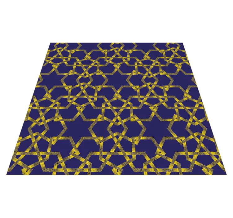 Geometric Bath Accent bathroom vinyl carpet - TenStickers
