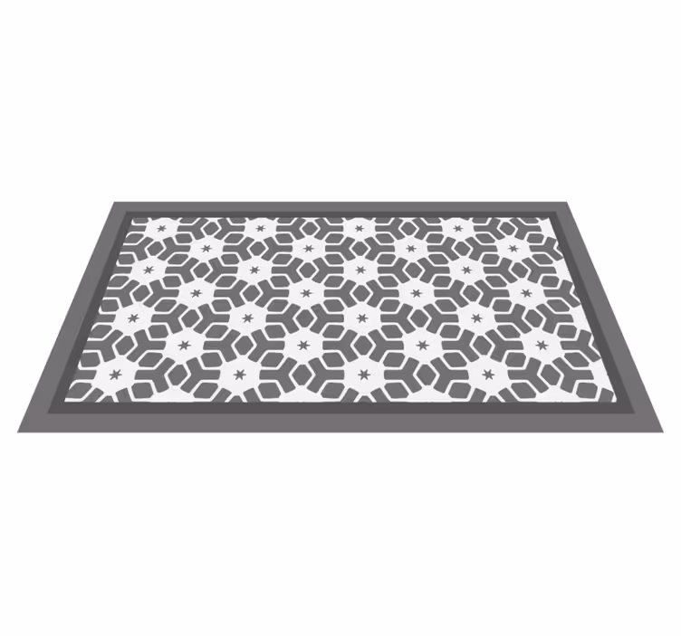 Geometric Bath Rug bathroom vinyl carpet - TenStickers