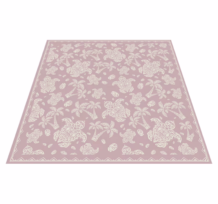 Paisley Circular Motif mandala vinyl carpet - TenStickers