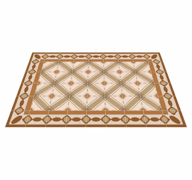 Tile vinyl carpet with tile-inspired design - TenStickers