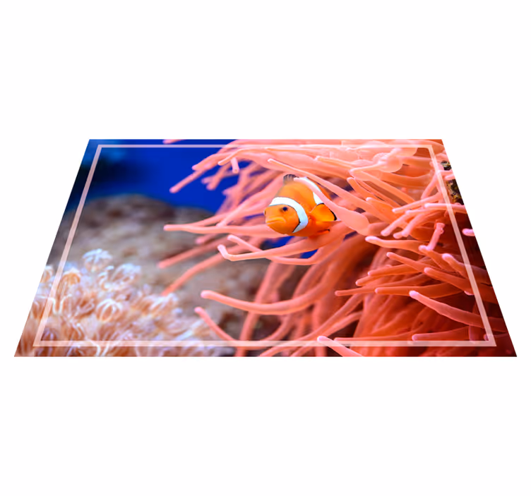 Underwater Coral Scene animal vinyl carpet - TenStickers