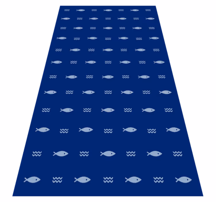 Fish Patterned Bathmat bathroom vinyl carpet - TenStickers