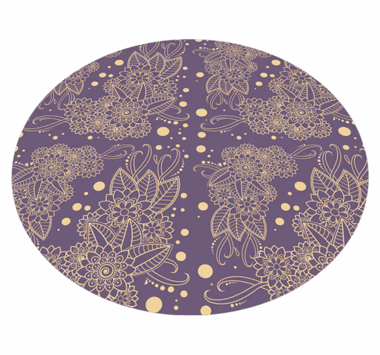 Mandala vinyl carpet mandala motif elegance - TenStickers