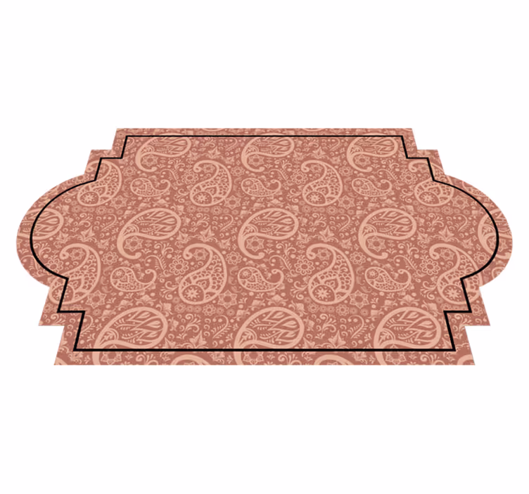 Paisley Pattern entrance hall vinyl rug - TenStickers