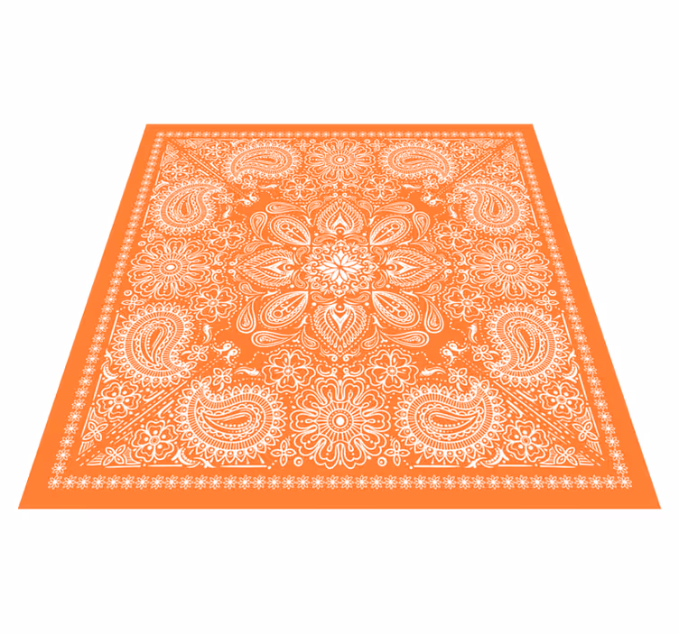 Mandala vinyl carpet with mandala design - TenStickers
