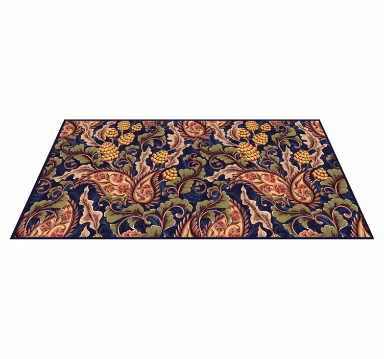 Botanical Decoration floral vinyl carpet - TenStickers