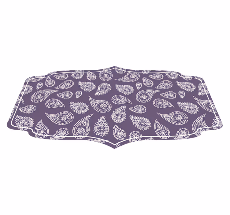 Mandala vinyl carpet with paisley mandala design - TenStickers