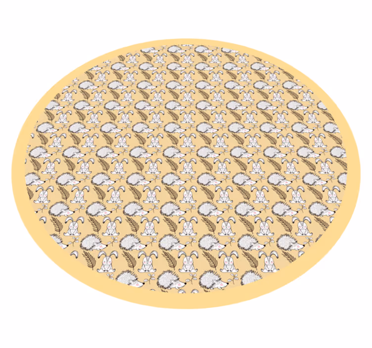 Hedgehog Illustration nursery vinyl carpet - TenStickers