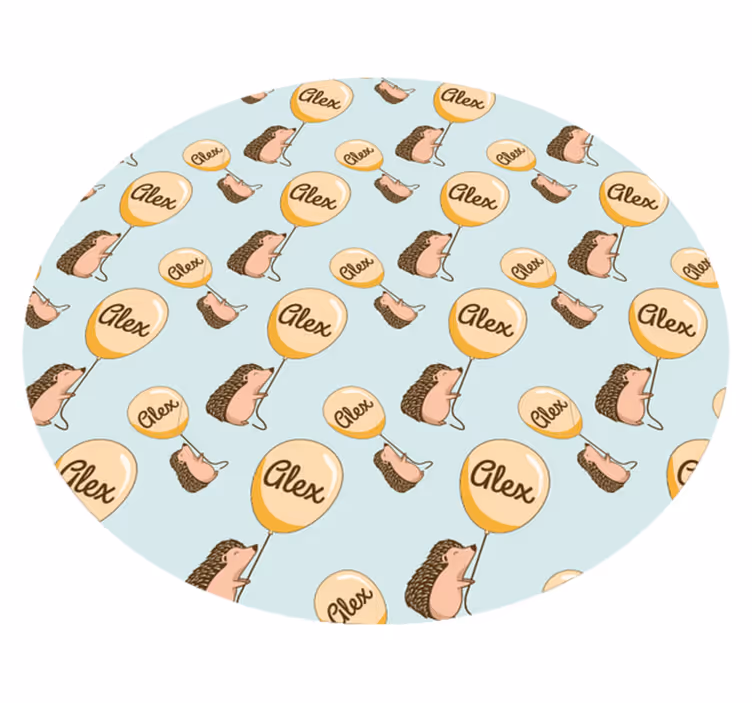 Customized Hedgehog custom vinyl carpet - TenStickers