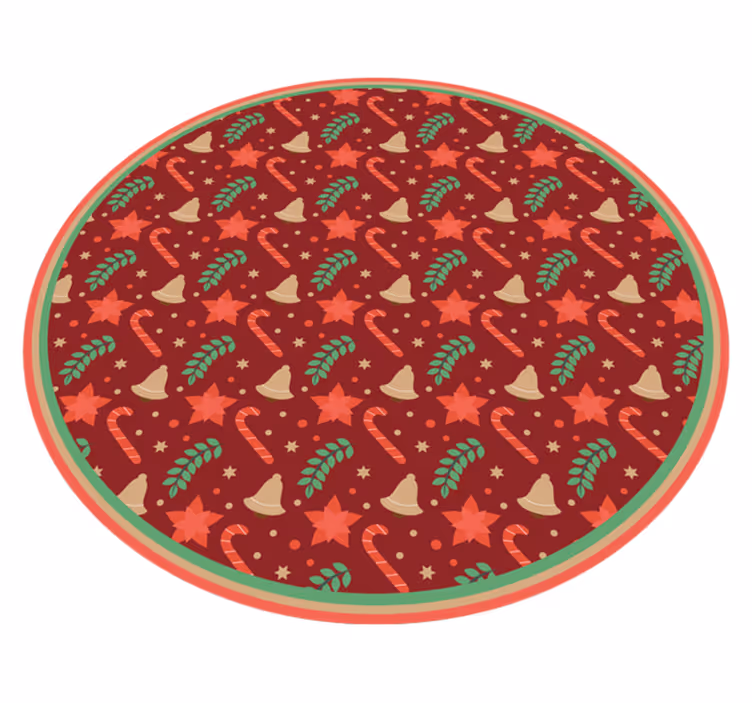 Festive Holiday Motif Christmas vinyl carpet - TenStickers