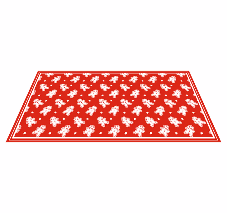 Gingerbread Festivity Christmas vinyl carpet - TenStickers