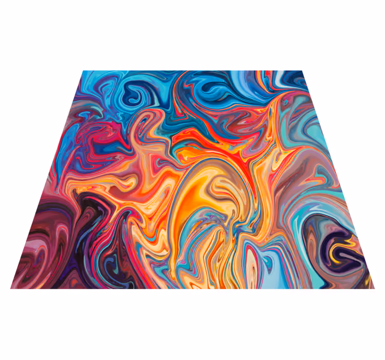 Swirling Colors texture vinyl carpet - TenStickers