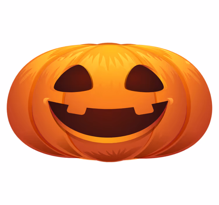 Pumpkin Face halloween vinyl carpet - TenStickers
