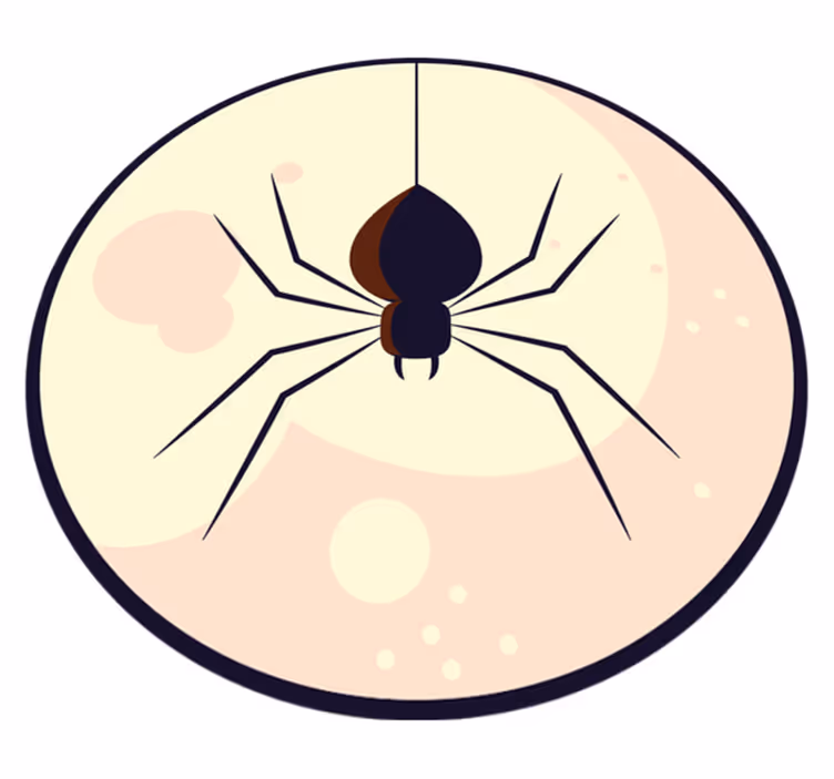 Spider Illustration halloween vinyl carpet - TenStickers