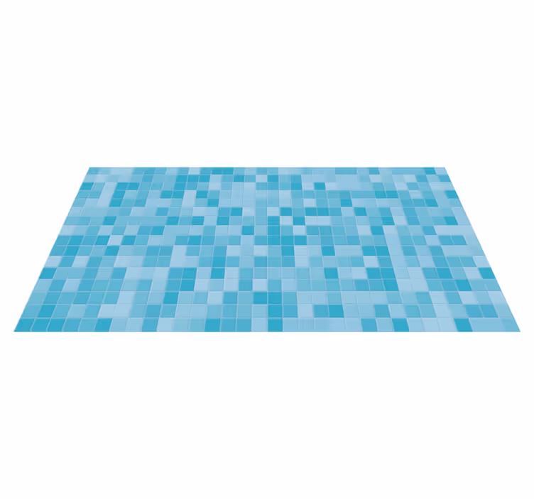 Mosaic Aqua Tiles tile vinyl carpet - TenStickers