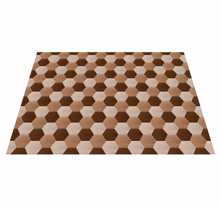 Honeycomb Pattern tile vinyl carpet - TenStickers