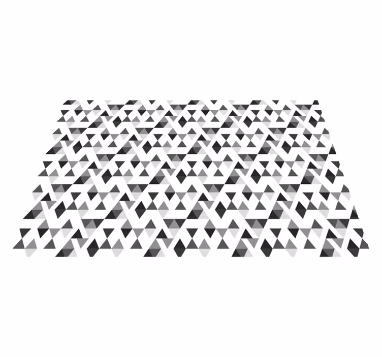 Geometric vinyl carpet geometric pattern rug - TenStickers