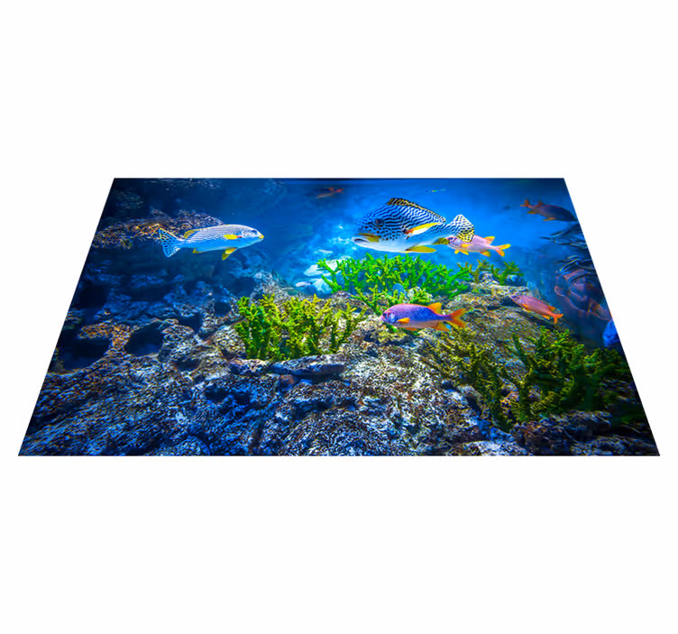 Aquatic Life Scene animal vinyl carpet - TenStickers
