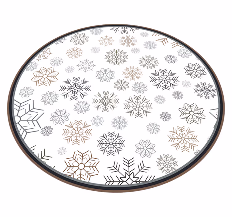 Snowflake Patterns Christmas vinyl carpet - TenStickers