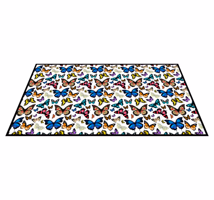 Butterfly Collection animal vinyl carpet - TenStickers