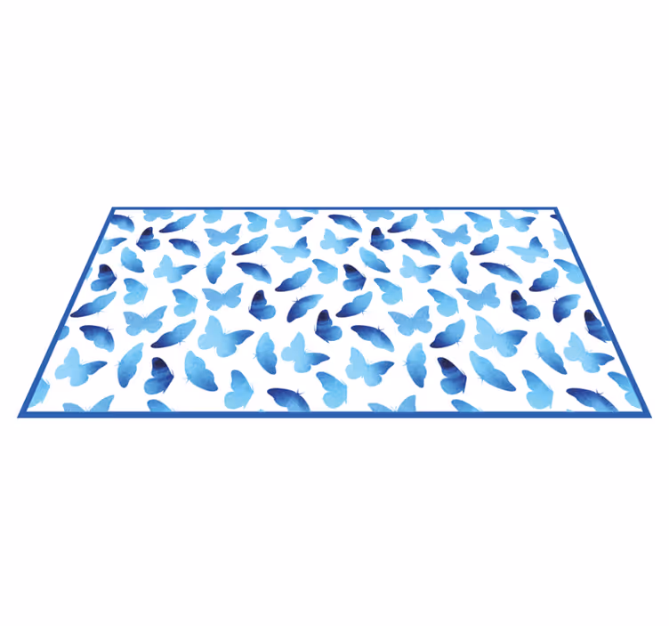 Butterfly Patterned kids vinyl carpet - TenStickers