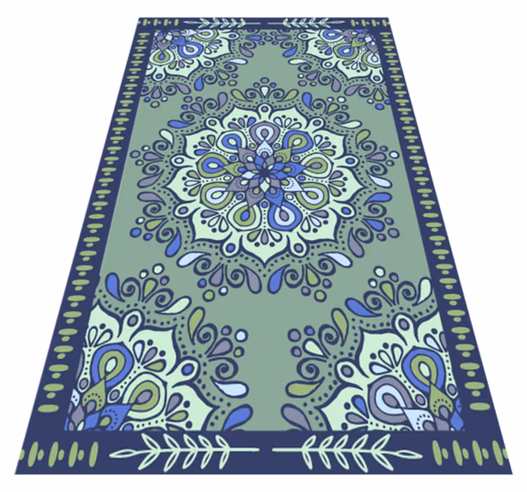 Mandala vinyl carpet mandala motif centerpiece - TenStickers