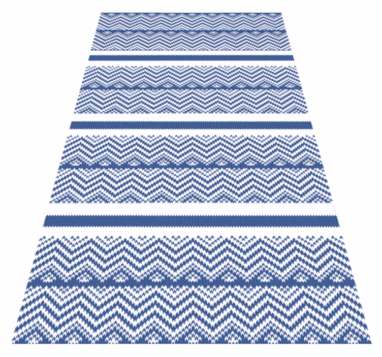 Chevron Stripes Pattern striped vinyl carpet - TenStickers