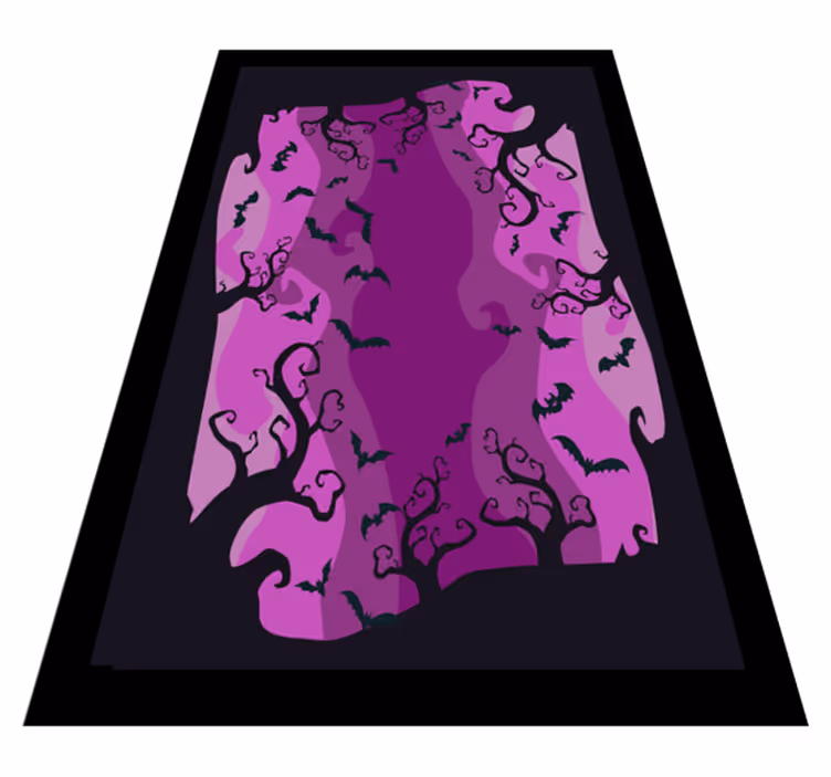 Spooky Cat Silhouettes halloween vinyl carpet - TenStickers