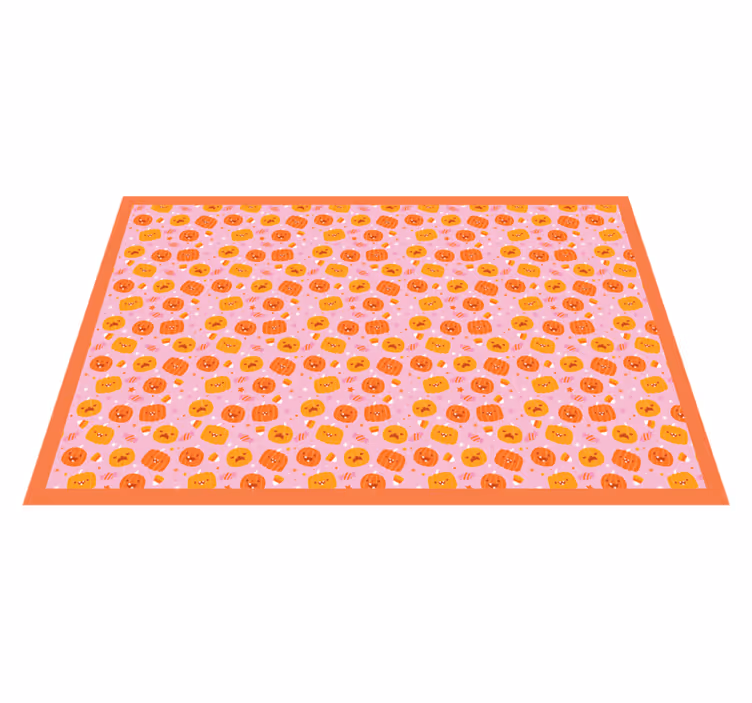 Pumpkin Motif Spread halloween vinyl carpet - TenStickers