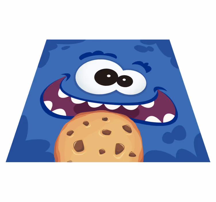 Cookie Monster Delight kids vinyl carpet - TenStickers