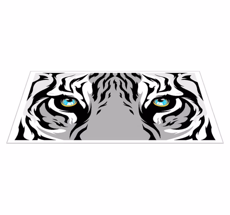 Tiger Gaze Graphic animal print vinyl carpet - TenStickers