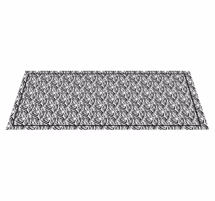 Zebra Twists animal print vinyl carpet - TenStickers