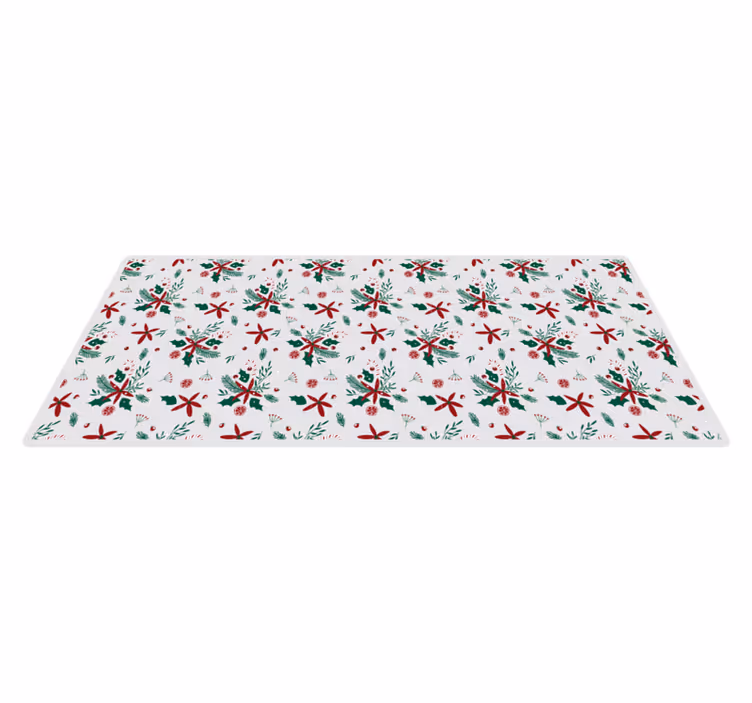 Holiday Foliage Pattern Christmas vinyl carpet - TenStickers