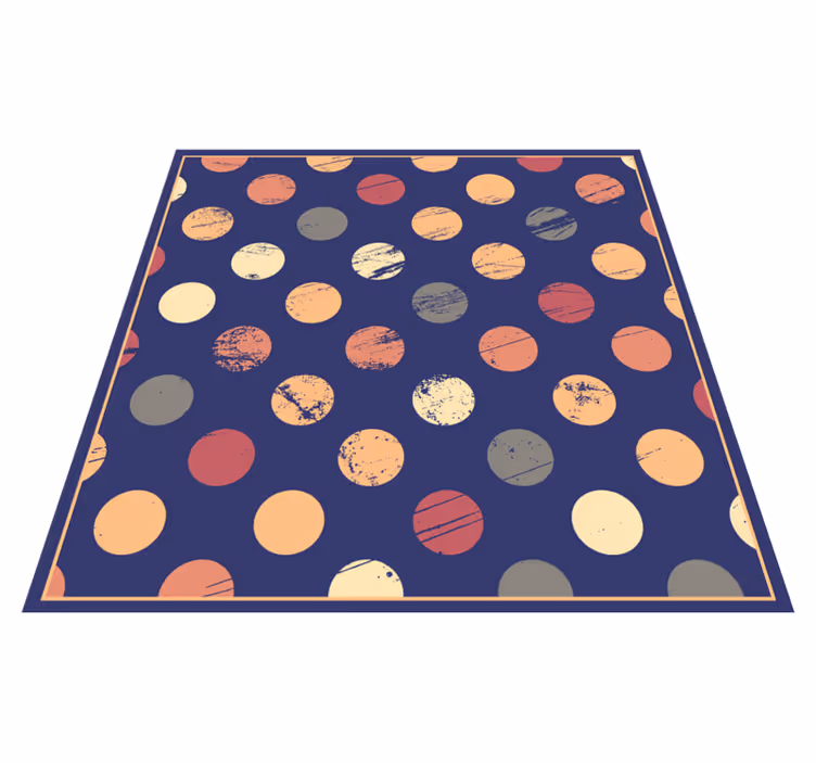 Abstract Dotted Pattern geometric vinyl carpet - TenStickers