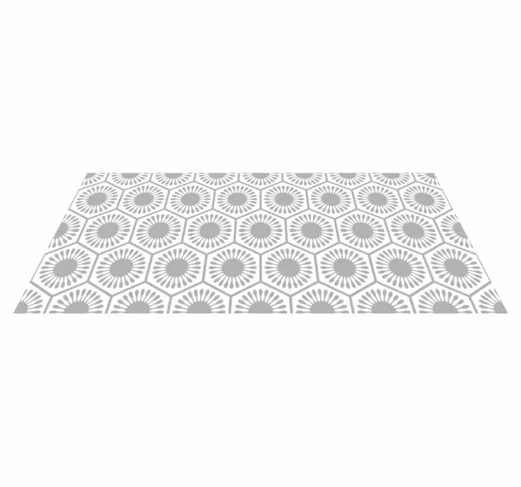 Sunburst Pattern geometric vinyl carpet - TenStickers