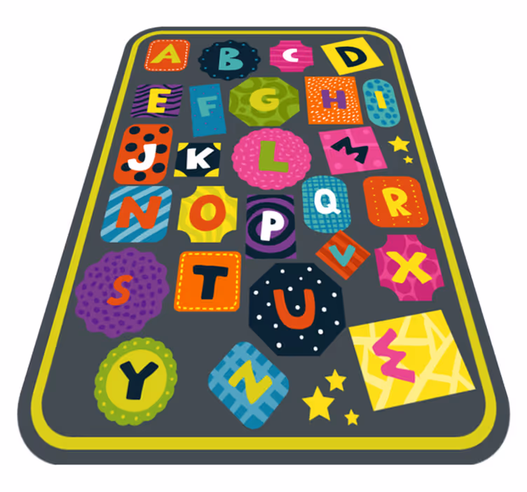 Alphabet educational alphabet vinyl carpet - TenStickers