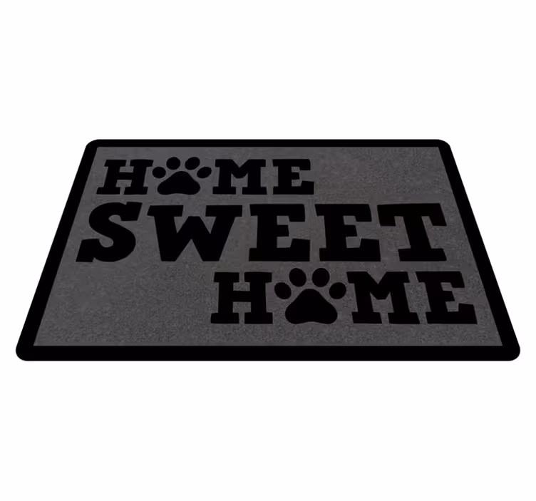 Paw Welcoming Entryway custom vinyl carpet - TenStickers
