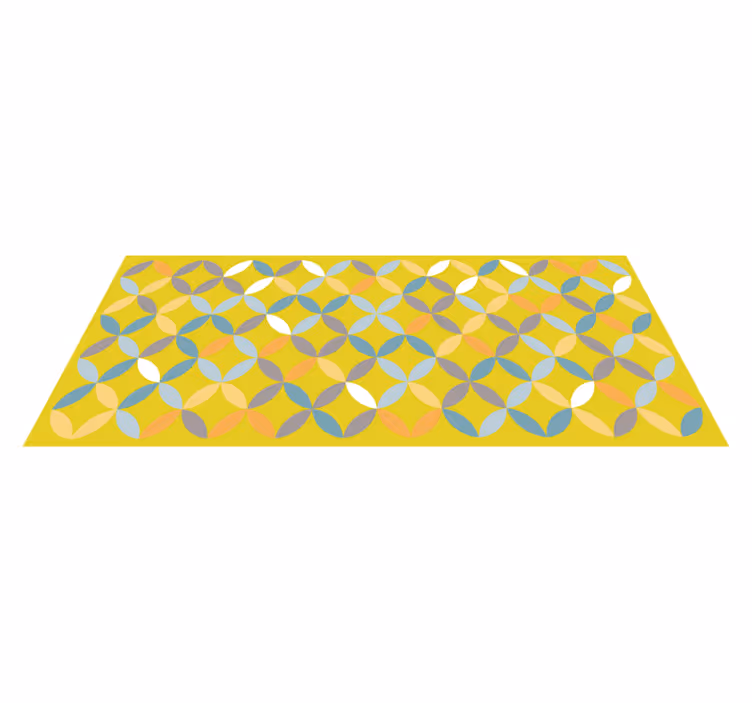 Geometric vinyl carpet abstract geometric design - TenStickers