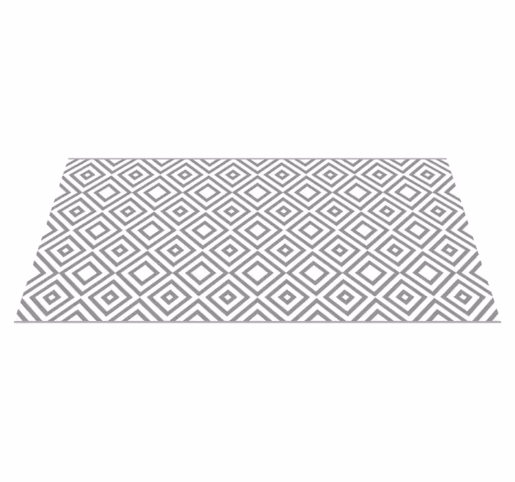 Diamond Patterned Design geometric vinyl carpet - TenStickers