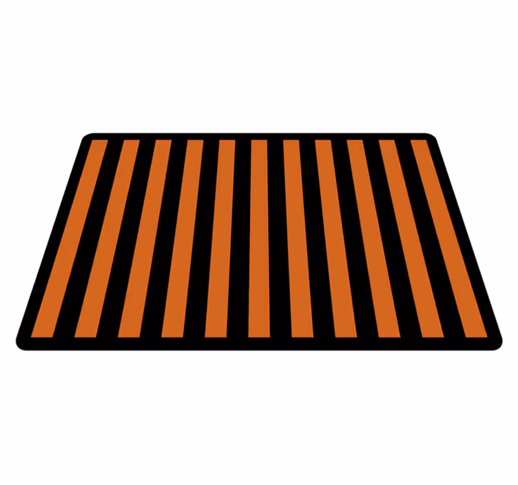 Barred Minimalism striped vinyl carpet - TenStickers