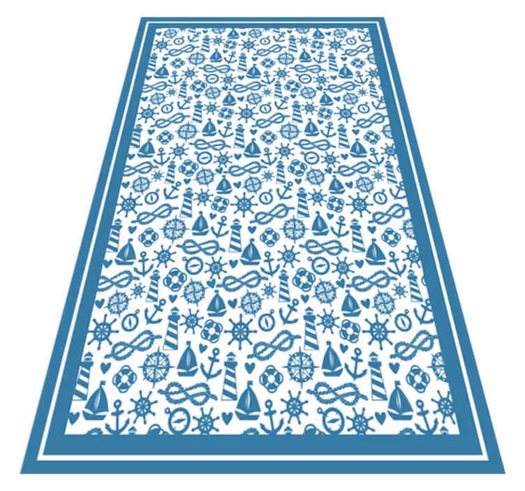 Nautical Playtime kids vinyl carpet - TenStickers
