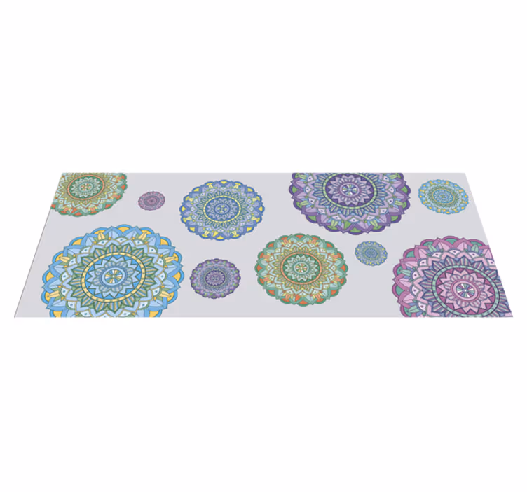 Mandala ensemble mandala vinyl carpet - TenStickers
