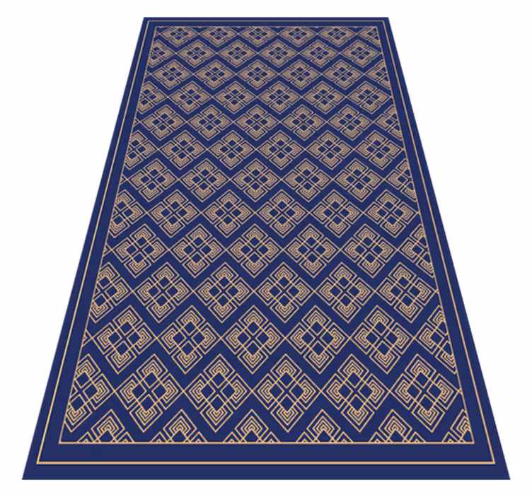 Geometric Circular Art mandala vinyl carpet - TenStickers